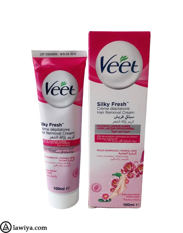 کرم موبر بدن ویت مخصوص پوست نرمال اصل فرانسه - Veet Hair Removal Cream Silk and Fresh for Normal Skin 100ml