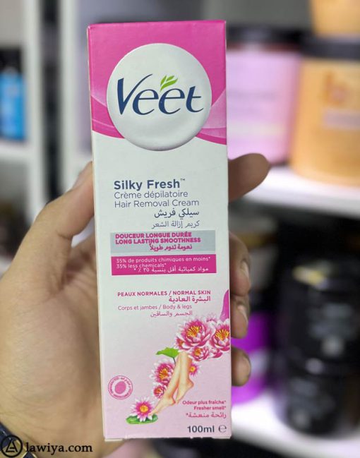 کرم موبر بدن ویت مخصوص پوست نرمال اصل فرانسه - Veet Hair Removal Cream Silk and Fresh for Normal Skin 100ml