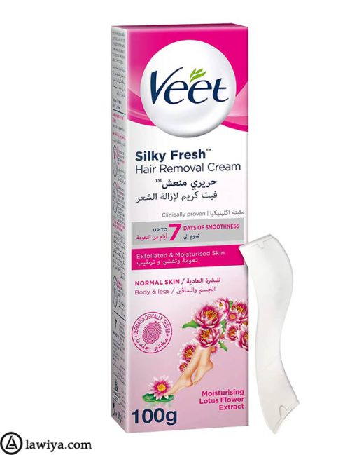 کرم موبر بدن ویت مخصوص پوست نرمال اصل فرانسه - Veet Hair Removal Cream Silk and Fresh for Normal Skin 100ml