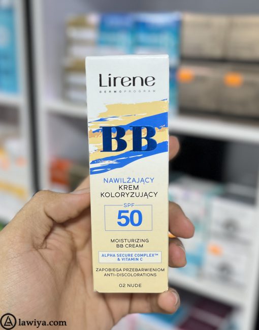 کرم ضد آفتاب مرطوب کننده لایرین اصل لهستان lirene sun nawilżający krem koloryzujacy- spf 50