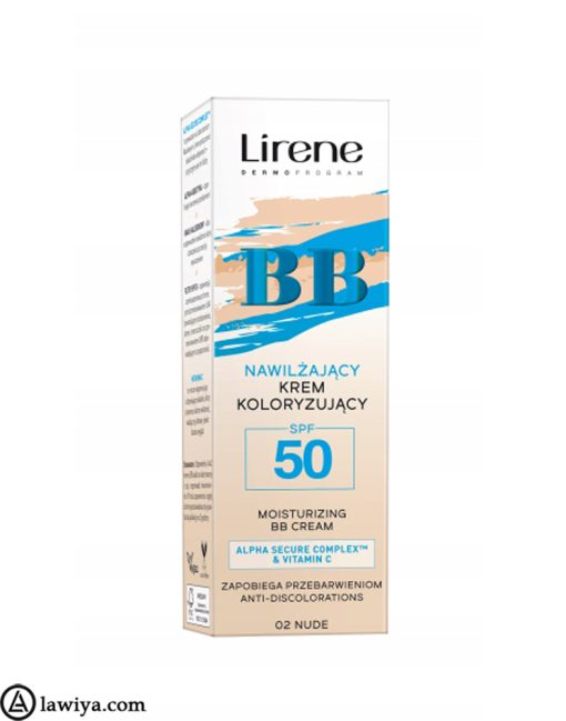 کرم ضد آفتاب مرطوب کننده لایرین اصل لهستان lirene sun nawilżający krem koloryzujacy- spf 50