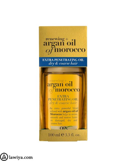 روغن مو آرگان او جی ایکس اصل 100 میلی لیتر | OGX Extra Strength Renewing + Argan Oil of Morocco