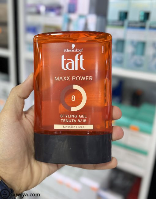 ژل حالت دهنده مو مکس پاور اصل ایتالیا 300میل | Schwarzkopf taft maxx power gel