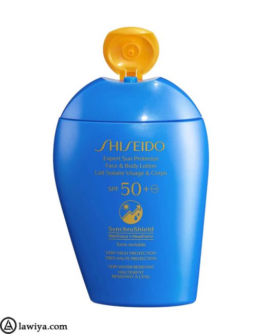 کرم ضد آفتاب صورت بدن شیسیدو مدل Expert با SPF50 اصل فرانسه - Shiseido Expert Sun Protector Lotion with SPF50+ 150 ml