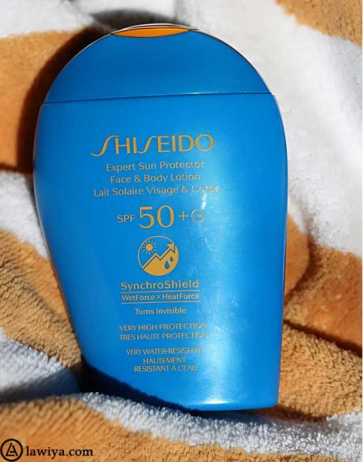 کرم ضد آفتاب صورت بدن شیسیدو مدل Expert با SPF50 اصل فرانسه - Shiseido Expert Sun Protector Lotion with SPF50+ 150 ml