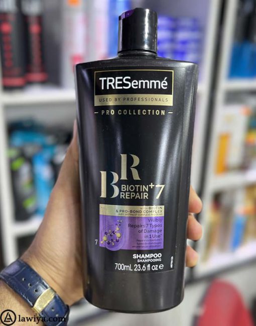 شامپو بیوتین ریپیر هفت کاره ترزمه اصل هلند - Tresemme Biotin+ Repair 7 Shampoo 700Ml