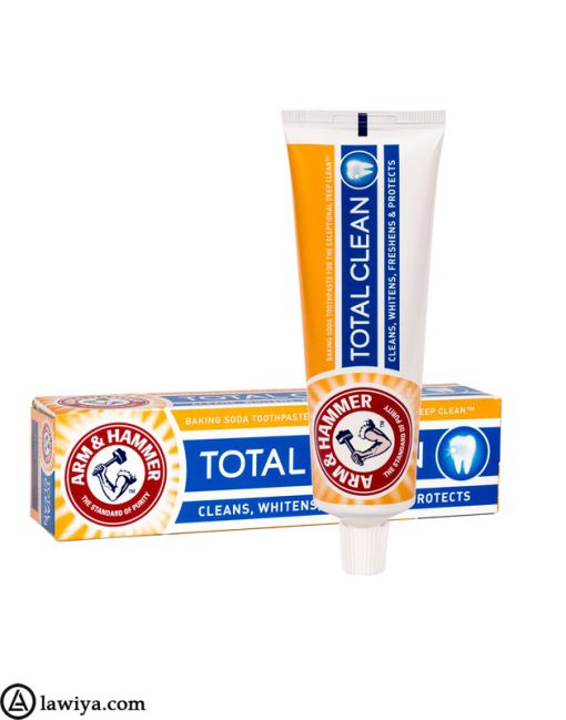 خمیر دندان توتال کلین آرم اند هامر اصل آمریکا - ARM & HAMMER TOOTHPASTE TOTAL CLEAN 125gm