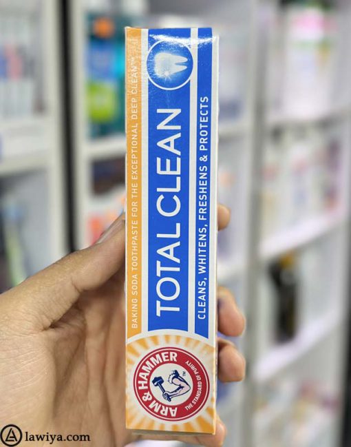 خمیر دندان توتال کلین آرم اند هامر اصل آمریکا - ARM & HAMMER TOOTHPASTE TOTAL CLEAN 125gm