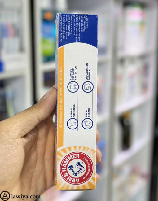 خمیر دندان توتال کلین آرم اند هامر اصل آمریکا - ARM & HAMMER TOOTHPASTE TOTAL CLEAN 125gm