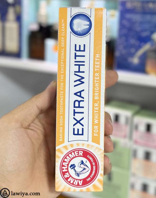 خمیردندان سفیدکننده آرم اند همر اصل آمریکا - 125 ml Arm & Hammer Toothpaste Extra White