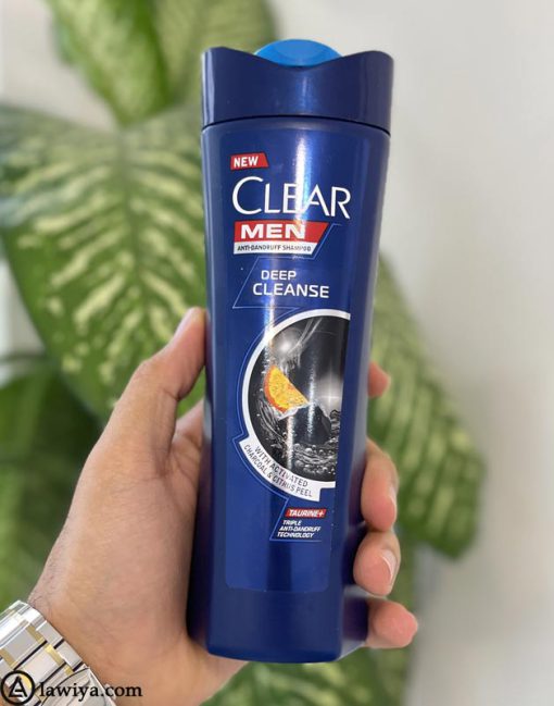 شامپو زغال و پرتقال کلیر مردانه 315 میل اصل - CLEAR Men Deep Cleanse Anti-dandruff Shampoo 315 ML