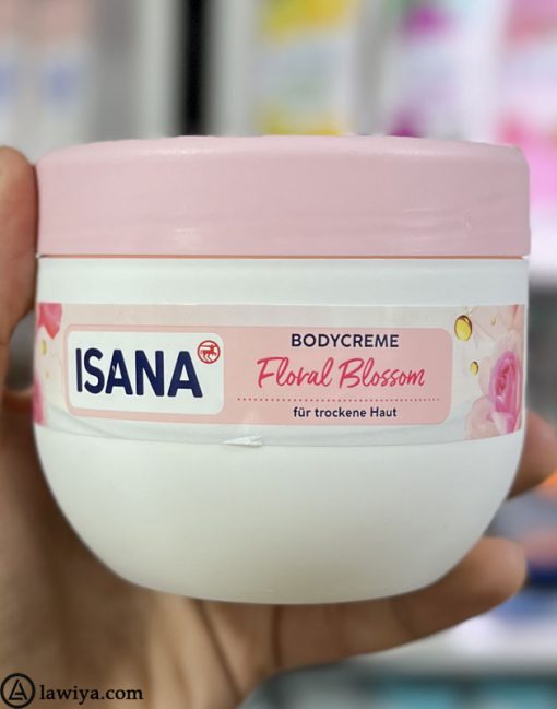 کرم بدن زنانه آیسانا 500 میل اصل آلمان - ISANA Body Cream Floral Blossom