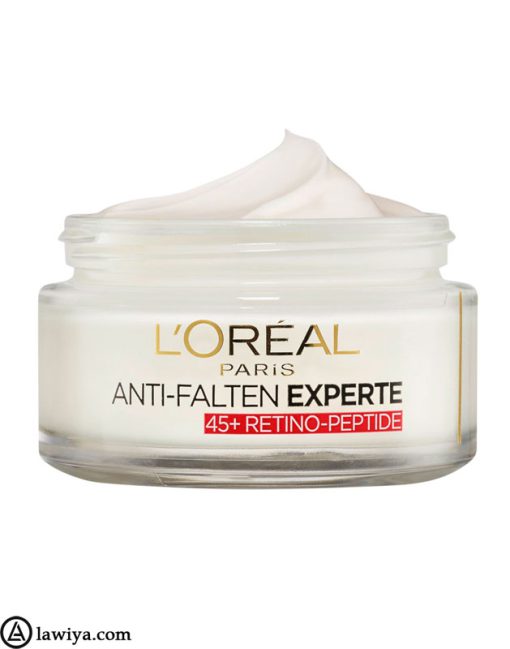 کرم ضد چروک و آبرسان لورال بالای 45 سال اصل آلمان حجم 50 میل|Loreal Paris Cream anti falten+45