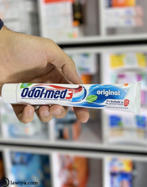 خمیر دندان اودول مد 3 اورجینال اصل انگلیس - Odol Med 3 Original toothpaste 75ml