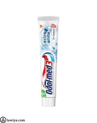 خمیر دندان اودول مد 3 اکسترا وایت اصل انگلیس - Odol-med3 Extra White Toothpaste 75 ml