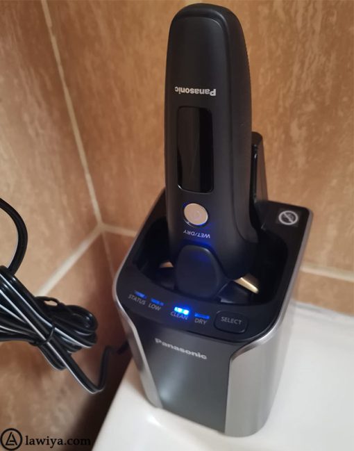 ماشین اصلاح موی صورت پاناسونیک مدل ES-LV97 همراه با پایه شارژ اصل ژاپن - Panasonic ES-LV97 -K Rechargeable Shaver