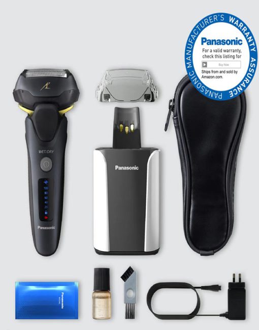 ماشین اصلاح موی صورت پاناسونیک مدل ES-LV97 همراه با پایه شارژ اصل ژاپن - Panasonic ES-LV97 -K Rechargeable Shaver