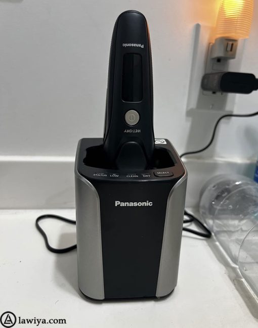 ماشین اصلاح موی صورت پاناسونیک مدل ES-LV97 همراه با پایه شارژ اصل ژاپن - Panasonic ES-LV97 -K Rechargeable Shaver