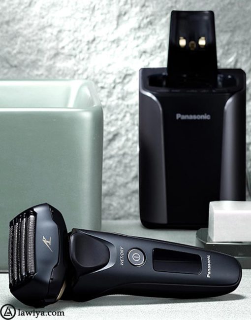 ماشین اصلاح موی صورت پاناسونیک مدل ES-LV97 همراه با پایه شارژ اصل ژاپن - Panasonic ES-LV97 -K Rechargeable Shaver