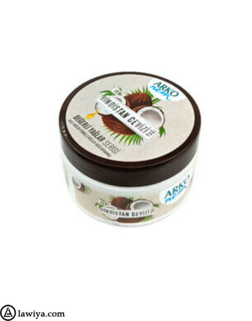 کرم مرطوب کننده آرکو نم حاوی روغن نارگیل اصل ترکیه حجم 250میل|Arko Moisturising Oils Coconut Oil Cream