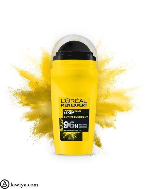 رول ضد تعریق اسپرت مردانه لورال اصل فرانسه | L'Oréal Men Expert Deodorant Roll-on Invincible Sport