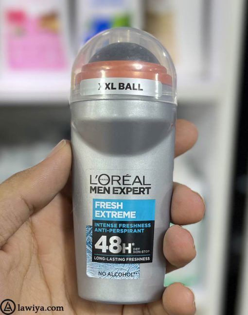 دئودورانت رولی فرش اکستریم لورال اصل فرانسه | L'Oréal Paris Men Expert 50ml Deo Roll-On Fresh Extreme 50 ml