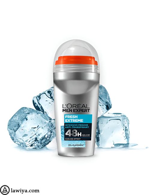 دئودورانت رولی فرش اکستریم لورال اصل فرانسه | L'Oréal Paris Men Expert 50ml Deo Roll-On Fresh Extreme 50 ml