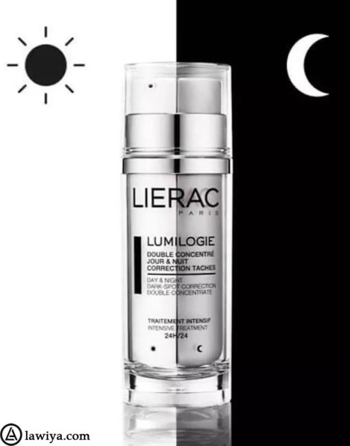 کنسانتره ضد لک دو فاز لومیلوژی لیراک اصل فرانسه - Lierac Lumilogie Day & Night Dark-Spot Correction Double Concentrate 30ml