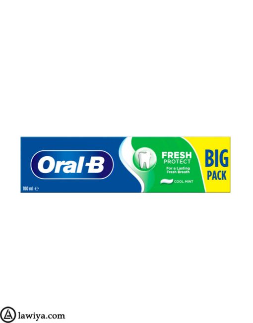 خمر دندان اورال بی فرش پروتکت اصل آلمان 100 میل تقویت مینای دندان و ضد پوسیدگی | Oral -B Fresh Protect Cool Mint Toothpaste