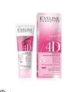 بی بی کرم روشن کننده اولاین اصل فرانسه | Eveline White Prestige 4D Whitening Multifunction BB Cream 50 ml