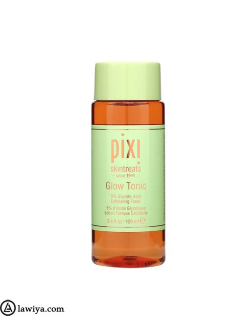 تونر پیکسی مدل گلو تونیک اصل انگلیس ضد لک و روشن کننده حجم ۱۰۰ میل | Pixi Beauty Glow Tonic Exfoliating Toner 3.4 fl oz