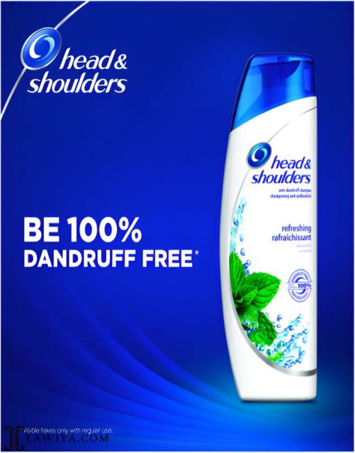 شامپو نعنا هد اند شولدرز اصل فرانسه مدل منتول رفرش ضد خارش و خنک کننده 400 میل | head and shoulders Menthol Refresh Anti-Dandruff Shampoo