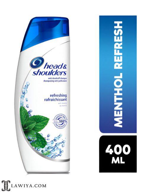 شامپو نعنا هد اند شولدرز اصل فرانسه مدل منتول رفرش ضد خارش و خنک کننده 400 میل | head and shoulders Menthol Refresh Anti-Dandruff Shampoo