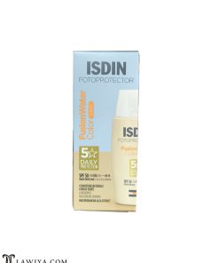 ضد آفتاب رنگی فیوژن واتر ایزدین اصل اسپانیا 50 میل رنگ لایت| isdin fotoprotector fusion water sunscreen spf 50 color light