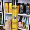 اسپری حالت دهنده و براق کننده مو فوق قوی نلی پروفشنال NELLY مدل GOLD 24K اصل اسپانیا 300 میل