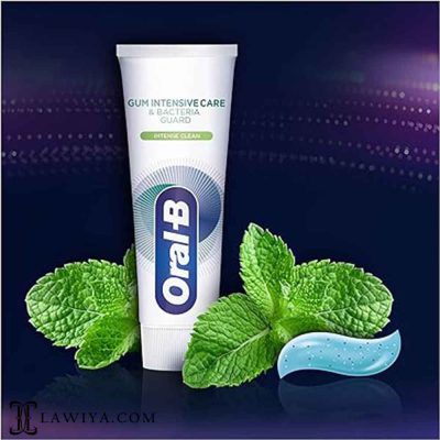 خمیر دندان آنتی باکتریال اورال بی مدل INTENSE CLEAN اصل آلمان 75 میل