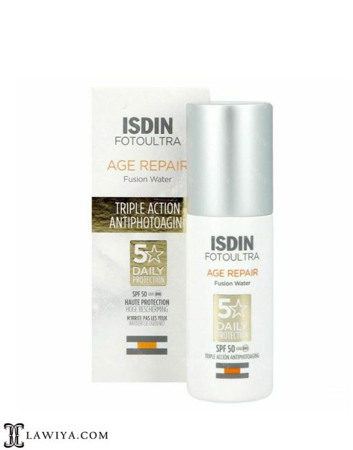 کرم ضد آفتاب جوانساز ایزدین Isdin age repair fusion water spf50