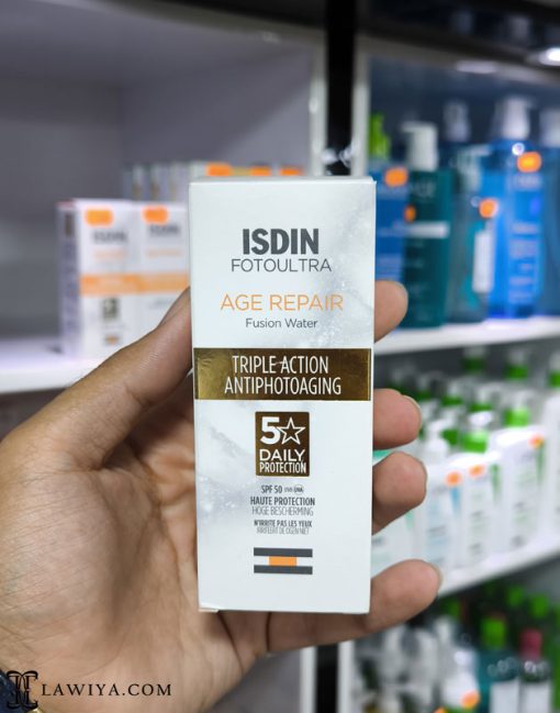 کرم ضد آفتاب جوانساز ایزدین Isdin age repair fusion water spf50