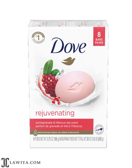 صابون Dove مدل rejuvenating انار اصل کانادا بسته 6 عددی