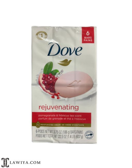 صابون Dove مدل rejuvenating انار اصل کانادا بسته 6 عددی