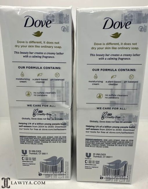 صابون Relaxing Dove مدل لاوندر اسطوخودوس اصل کانادا بسته 6 عددی