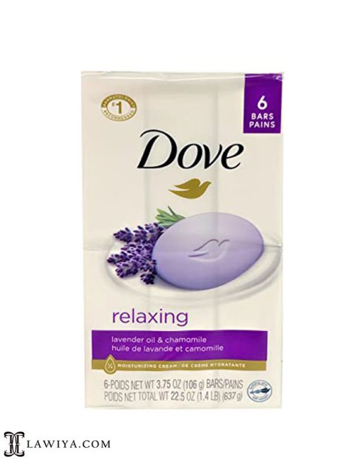 صابون Relaxing Dove مدل لاوندر اسطوخودوس اصل کانادا بسته 6 عددی