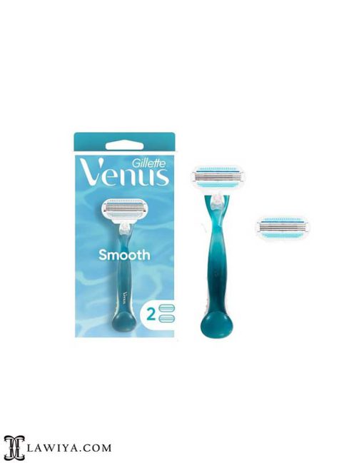 خود تراش ژیلت مدل Venus Smooth به همراه 2 عدد تیغ یدک اصل2